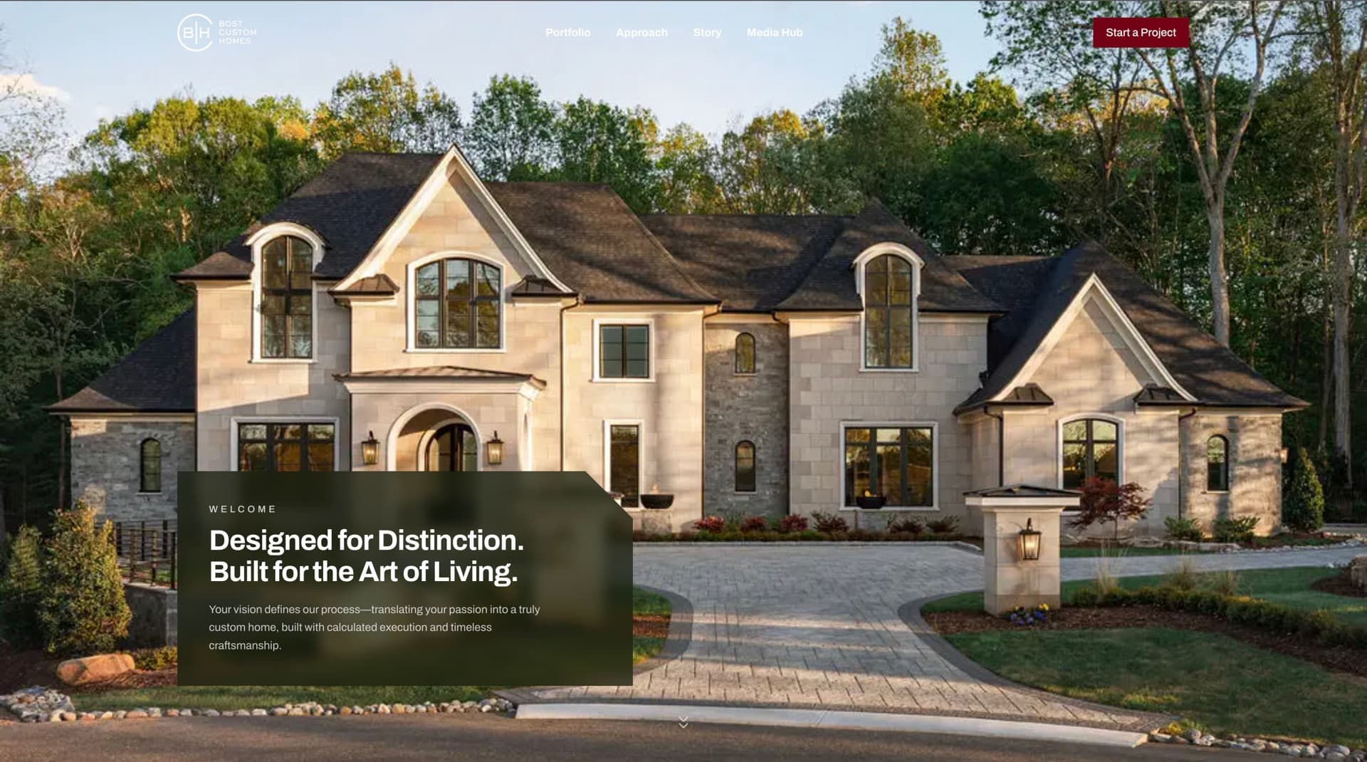 Bost Homes — Website for Custom home building