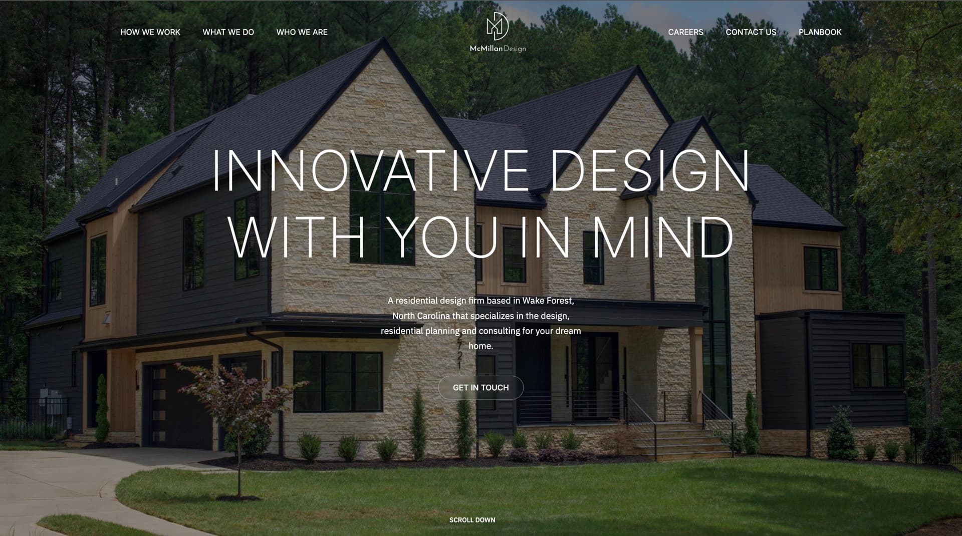 McMillan Design — Website for Residential design